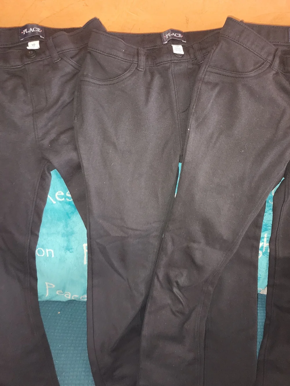 The Children's Place Black Girls' Uniform Jeggings - Set of 3
